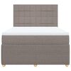 vidaXL &Kappa;&rho;&epsilon;&beta;ά&tau;&iota; Boxspring &mu;&epsilon; &Sigma;&tau;&rho;ώ&mu;&alpha; Taupe 140x200 &epsilon;&kappa;. &Upsilon;&phi;&alpha;&sigma;&mu;ά&tau;&iota;&nu;&omicron;