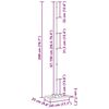 vidaXL Επίπεδος Κήπου 45 x 25 x 200 εκ.