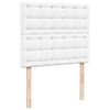 vidaXL Οθωμανικό κρεβάτι με στρώμα Λευκό 120x190 cm Faux Leather