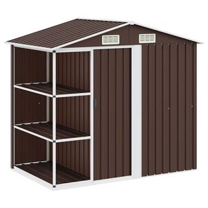 vidaXL &Alpha;&pi;&omicron;&theta;ή&kappa;&eta; &Kappa;ή&pi;&omicron;&upsilon; &mu;&epsilon; &Rho;ά&phi;&iota;&alpha; &Kappa;&alpha;&phi;έ 205 x 130 x 183 &epsilon;&kappa;. &Sigma;&iota;&delta;&epsilon;&rho;έ&nu;&iota;&alpha;