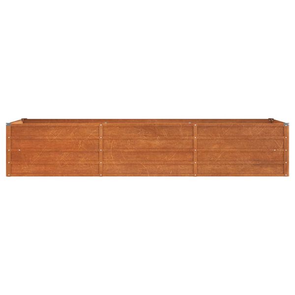 vidaXL Ζαρντινιέρα Σκουριασμένο 240x80x45 εκ. Ατσάλι Σκληρυθέν Αέρα