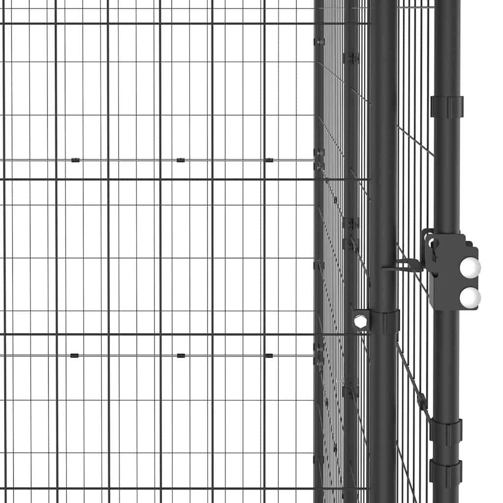 vidaXL Κλουβί Σκύλου Εξ. Χώρου Ατσάλι 110 x 220 x 180 εκ.