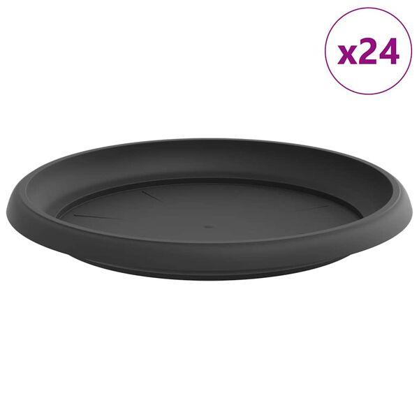 vidaXL &Sigma;&tau;&rho;&omicron;&gamma;&gamma;&upsilon;&lambda;ό&sigmaf; &Delta;ί&sigma;&kappa;&omicron;&sigmaf; &Lambda;&omicron;&upsilon;&lambda;&omicron;&upsilon;&delta;&iota;ώ&nu; 24 pcs &Mu;&alpha;ύ&rho;&omicron; &Oslash; 21,5 x 2,5 &epsilon;&kappa;