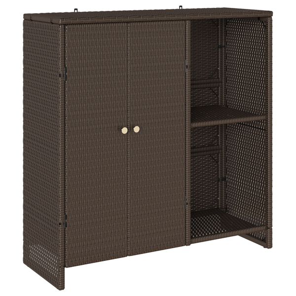 vidaXL Ντουλάπα αποθήκευσης Καφέ 100x36x102 εκ Ρατάν
