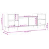 vidaXL Έπιπλο Τηλεόρασης Sonoma Δρυς 160x35x55 εκ. Επεξ. Ξύλο
