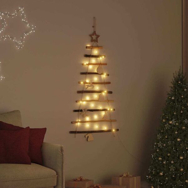 vidaXL Χριστουγεννιάτικο Δέντρο με 30 LED Φυσικό 90 cm ξύλο φράξου