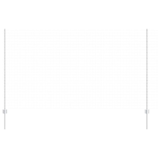 vidaXL Πό posts φράχτη 88 pcs Ασημί 200 cm Ατσάλι