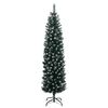 vidaXL Χριστουγεννιάτικο Δέντρο Slim Αρθρωτό με 300 LED 180 εκ.