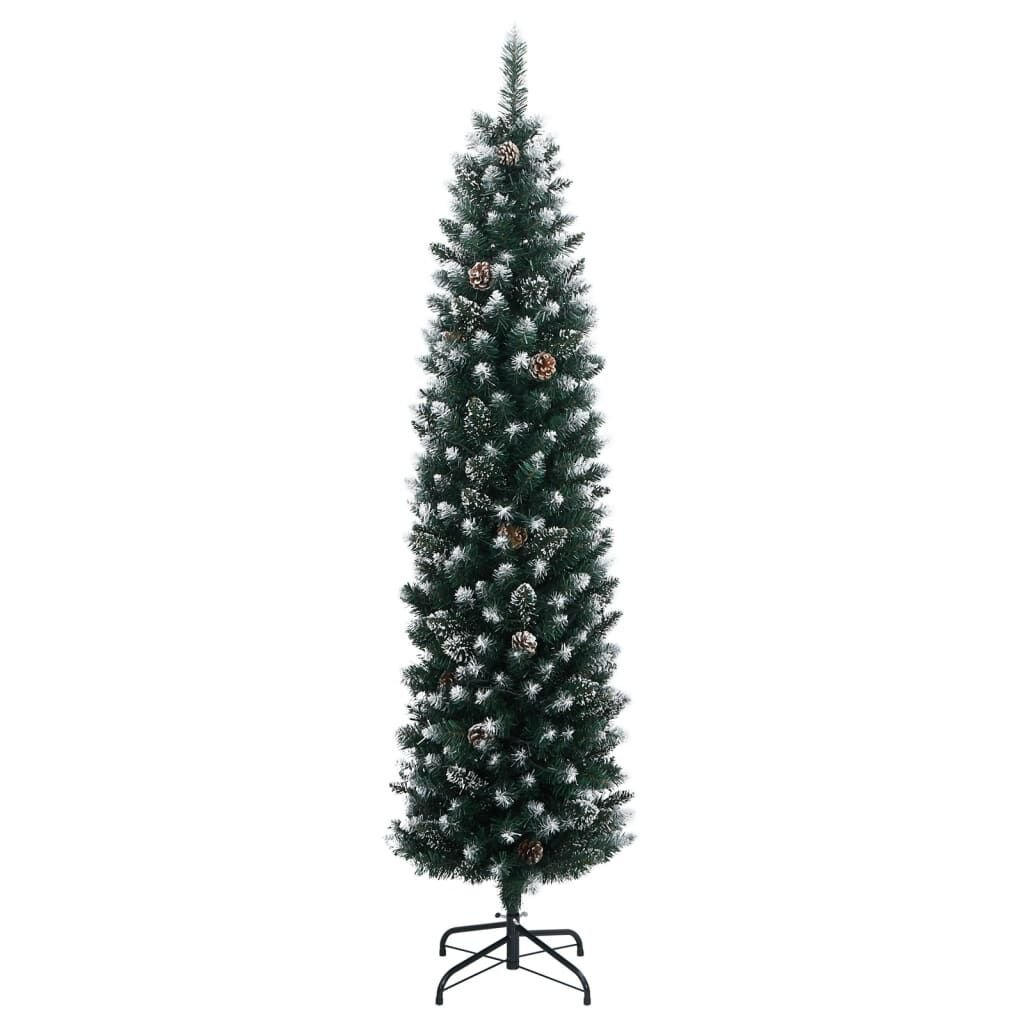 vidaXL Χριστουγεννιάτικο Δέντρο Slim Αρθρωτό με 300 LED 180 εκ.