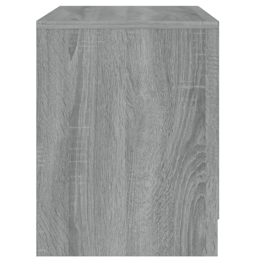 vidaXL Κομοδίνο Γκρι Sonoma 45 x 34,5 x 44,5 εκ. από Μοριοσανίδα