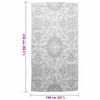 vidaXL χαλί εξωτερικού χώρου ARAKIL ανοιχτό γκρι 160x230 cm PP