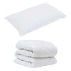 vidaXL Set Παπλώματος Χειμώνα 2 pcs Λευκό 140 x 200 cm Μικροΐνες