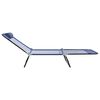 vidaXL Πτυσσόμενη ξαπλώστρα Ναυτικό μπλε 182 x 55 x 85.5 εκ. Textilene