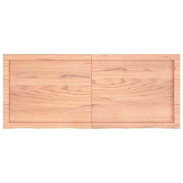 vidaXL Επιφ Τραπεζιού Αν Καφέ 120x50x(2-6)εκ. Επεξ. Μασίφ Ξύλο Δρυός