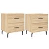 vidaXL &Kappa;&omicron;&mu;&omicron;&delta;ί&nu;&alpha; 2 &tau;&epsilon;&mu;. Sonoma &Delta;&rho;&upsilon;&sigmaf; 40 x 35 x 47,5 &epsilon;&kappa;. &Epsilon;&pi;&epsilon;&xi;&epsilon;&rho;&gamma;. &Xi;ύ&lambda;&omicron;