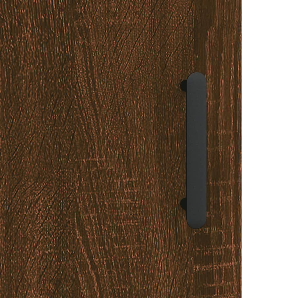 vidaXL Ντουλάπι Τοίχου Καφέ Δρυς 34,5 x 34 x 90 εκ.