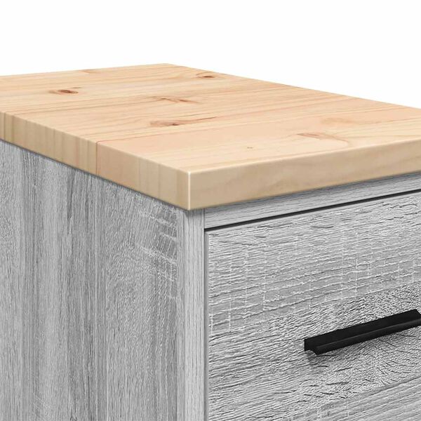 vidaXL ντουλάπι αποθήκευσης γκαράζ 30x51x85 εκ μασίφ ξύλο πεύκο