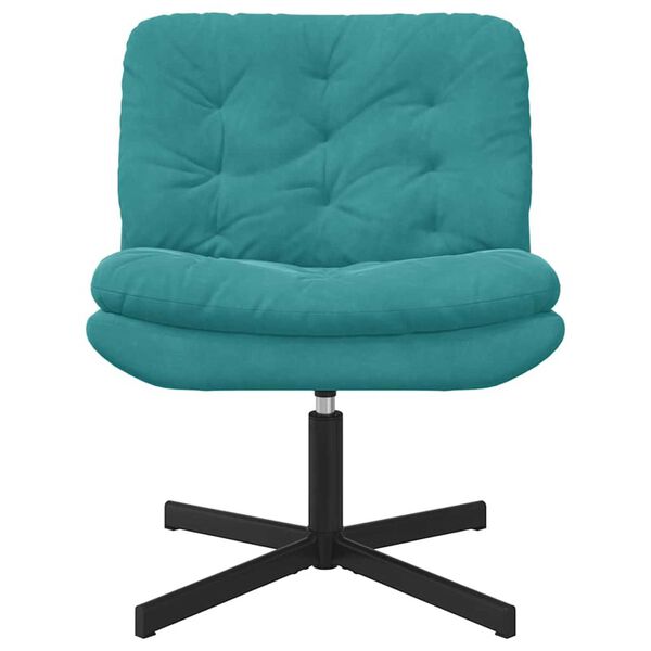 vidaXL Γυριστή Χαλαρωτική Καρέκλα Τιρκουάζ 63 x 75 x 76 εκ Βελούδο