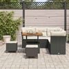 vidaXL Σετ Καναπέ Κήπου 8 pcs Μαύρο συνθετικό ρατάν