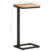 vidaXL Τραπέζια Βοηθητικά 2 τεμ. 31,5x24,5x64,5 εκ. Μασίφ Ανακ. Ξύλο