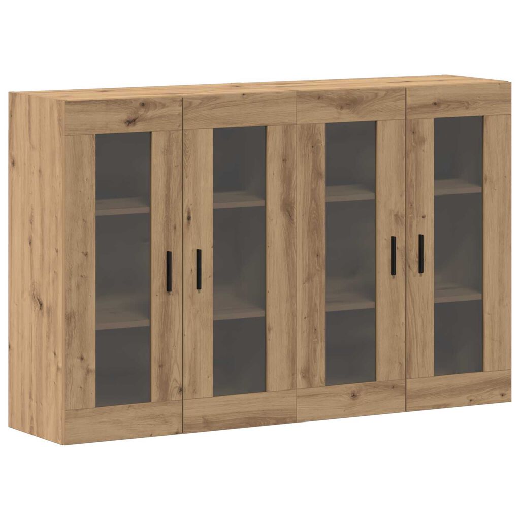 vidaXL Ντουλάπια Τοίχου 2 Τεμάχια Artisan Δρυς 69.5 x 34 x 90 cm, Τεχνητό Ξύλο