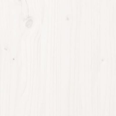 vidaXL Κεφαλάρι Κρεβατιού Λευκό 155,5 x 4 x 100 εκ. Μασίφ Ξύλο Πεύκου