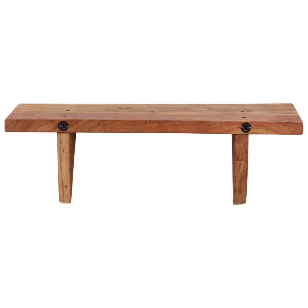 vidaXL Ράφια Τοίχου 2 τεμ. 60 x 20 x 18 εκ. από Μασίφ Ξύλο Ακακίας