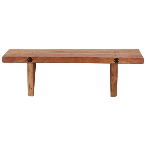 vidaXL Ράφια Τοίχου 2 τεμ. 60 x 20 x 18 εκ. από Μασίφ Ξύλο Ακακίας