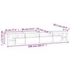 vidaXL Έπιπλο Τηλεόρασης με LED Μαύρο 260x36,5x40 εκ.