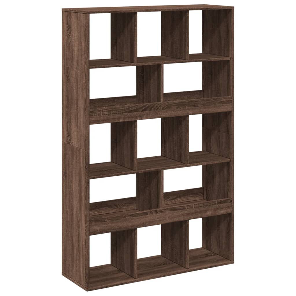 vidaXL Βιβλιοθήκη Καφέ Δρυς 100x33x156,5εκ. από Επεξεργασμένο Ξύλο