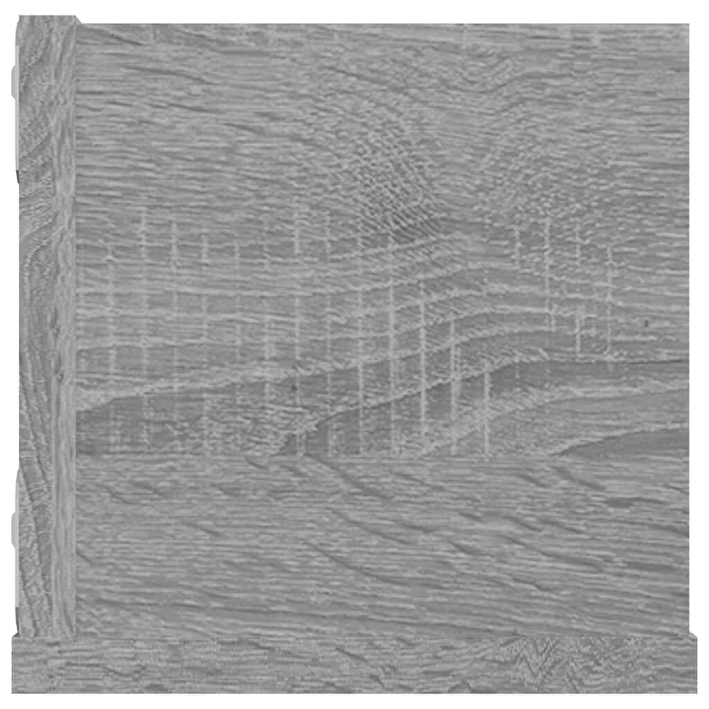 vidaXL Ραφιέρα Τοίχου για CD Γκρι Sonoma 100x18x18 εκ. Επεξεργ. Ξύλο