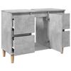 vidaXL Ντουλάπι Νιπτήρα Γκρι Σκυρ. 80 x 33 x 60 εκ. Επεξεργασμένο Ξύλο