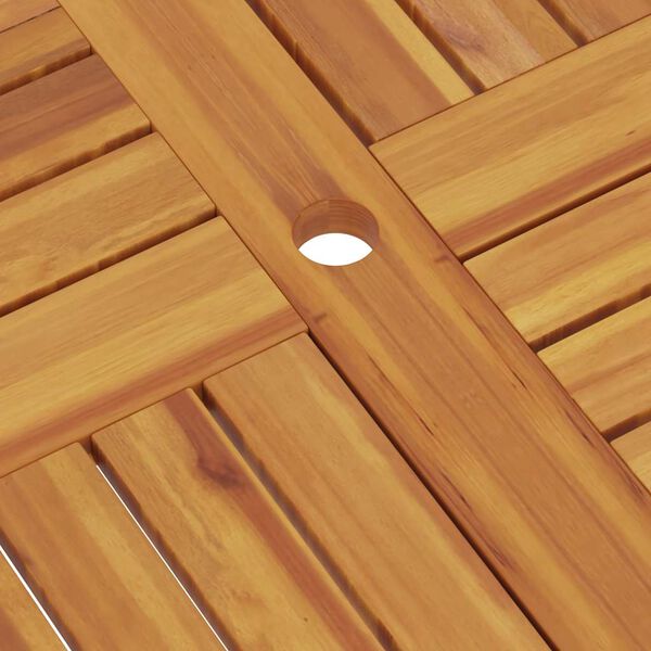 vidaXL Τραπέζι Κήπου Πτυσσόμενο 85 x 85 x 76 εκ. από Μασίφ Ξύλο Teak