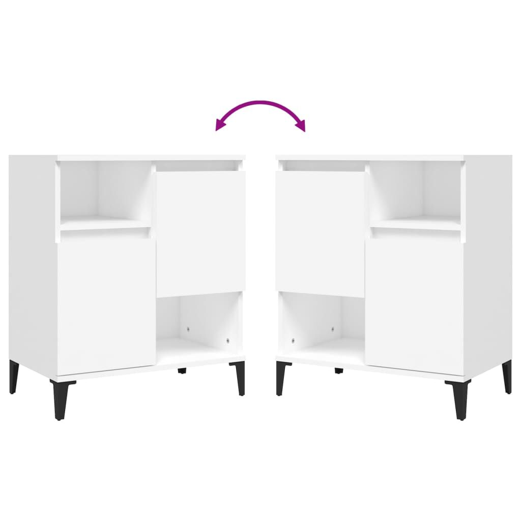 vidaXL Συρταριέρα Λευκή 60 x 35 x 70 εκ. από Επεξεργασμένο Ξύλο
