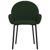 vidaXL Καρέκλες Τραπεζαρίας 2 τεμ. Σκούρο Πράσινο Βελούδινες