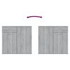 vidaXL Ντουλάπι Γκρι Sonoma 80 x 36 x 75 εκ. από Επεξεργασμένο Ξύλο