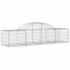 vidaXL Συρματοκιβώτια Τοξωτά 3 τεμ. 200x50x40/60 εκ. Γαλβαν. Ατσάλι