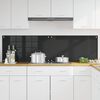 vidaXL Πίσω Πάνελ Κουζίνας Μαύρο 90 x 50 cm σκληρυμένο γυαλί