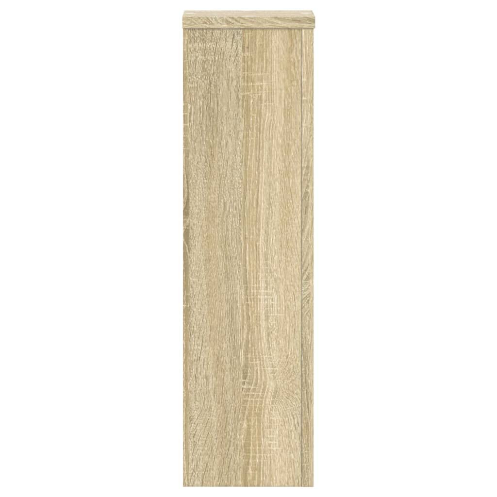 vidaXL Βάσεις Φυτών 2 Τεμ. Sonoma Δρυς 17x17x60 εκ. Επεξεργασμένο Ξύλο