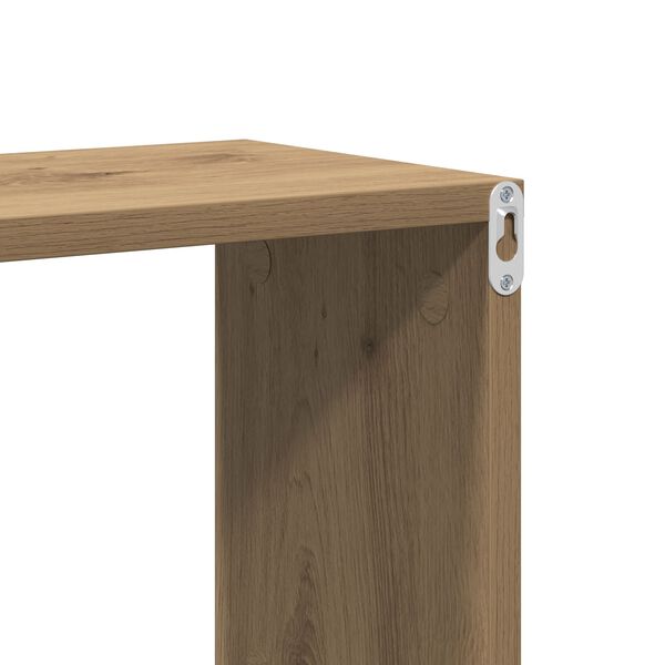 vidaXL Ράφι τοίχου artisan δρυς 100 x 20 x 53 εκ Επεξεργασμένο ξύλο