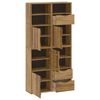 vidaXL Πλαϊνά ντουλάπια 4 τεμ. ODDA 40x24x79 εκ. από Μασίφ Ξύλο Πεύκου