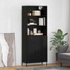 vidaXL Highboard &Mu;&alpha;ύ&rho;&eta; &delta;&rho;&upsilon;&sigmaf; 69,5 x 34 x 180 &epsilon;&kappa;. &Epsilon;&pi;&epsilon;&xi;&epsilon;&rho;&gamma;&alpha;&sigma;&mu;έ&nu;&omicron; &xi;ύ&lambda;&omicron;