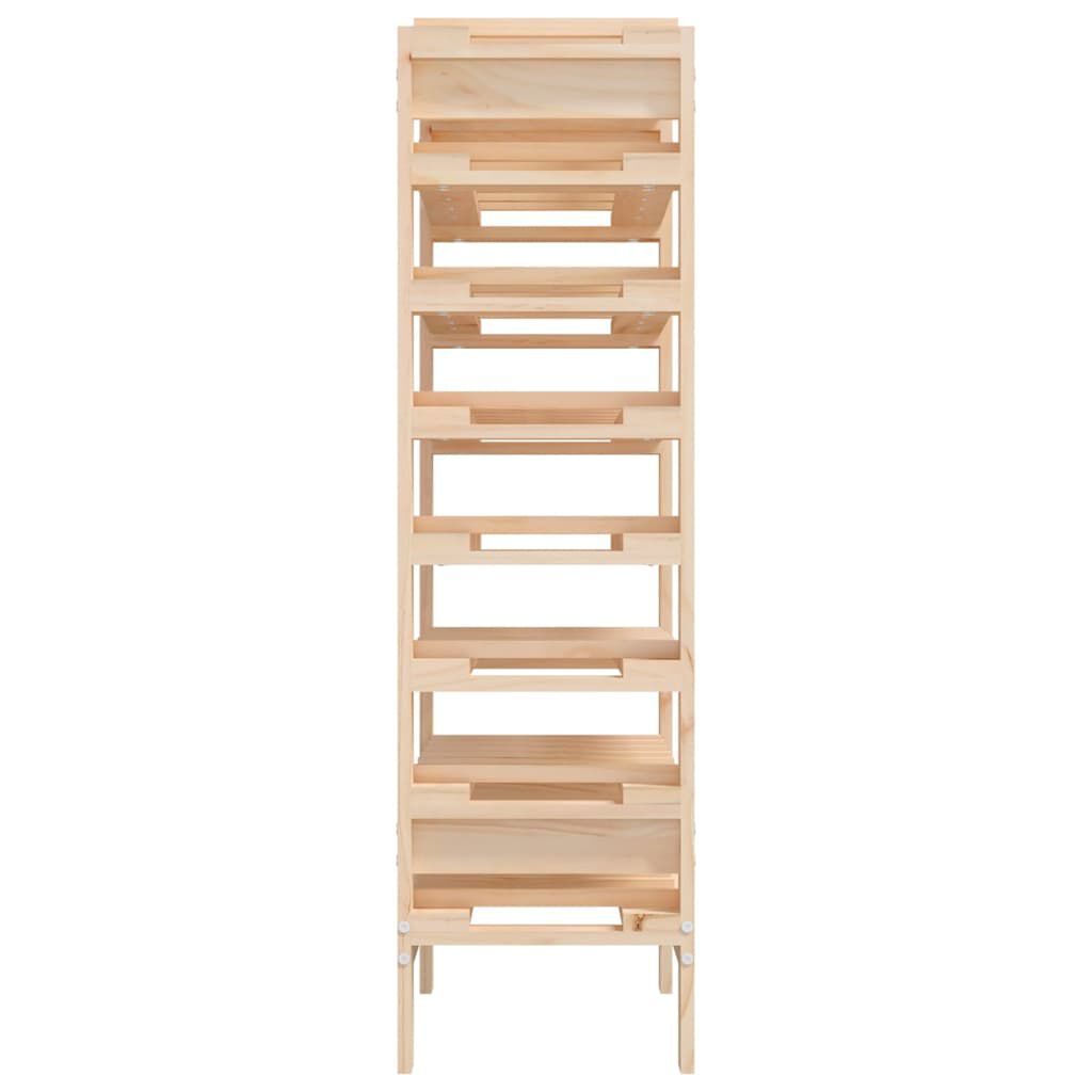 vidaXL Ραφιέρα Κρασιών 61,5 x 30 x 107,5 εκ. από Μασίφ Ξύλο Πεύκου