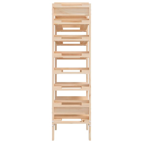 vidaXL Ραφιέρα Κρασιών 61,5 x 30 x 107,5 εκ. από Μασίφ Ξύλο Πεύκου