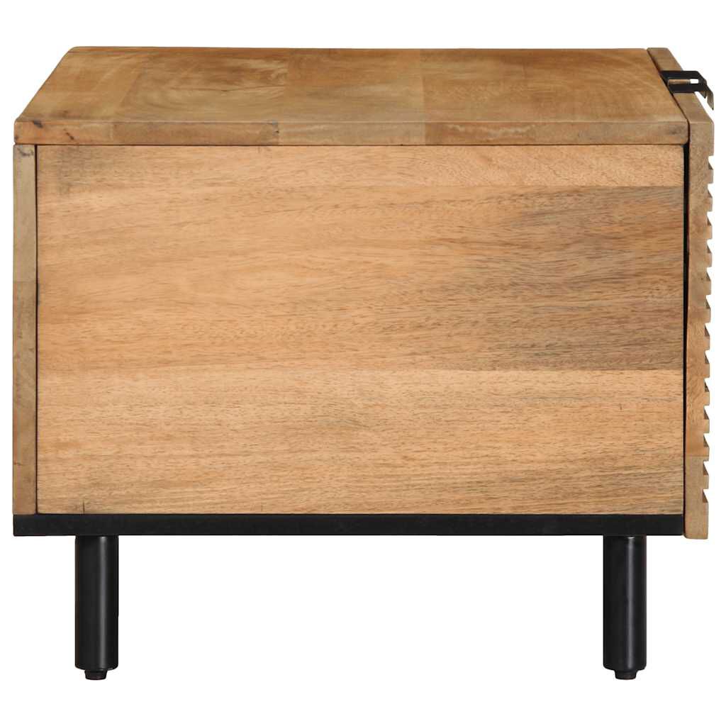 vidaXL Τραπεζάκι σαλονιού καφέ 80x50x40 cm μασίφ ξύλο Mango