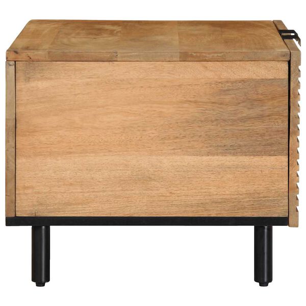 vidaXL Τραπεζάκι σαλονιού καφέ 80x50x40 cm μασίφ ξύλο Mango