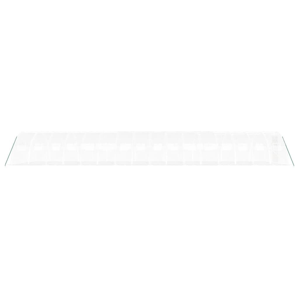 vidaXL Θερμοκήπιο Λευκό 64 μ² 16 x 4 x 2 μ. με Ατσάλινο Πλαίσιο