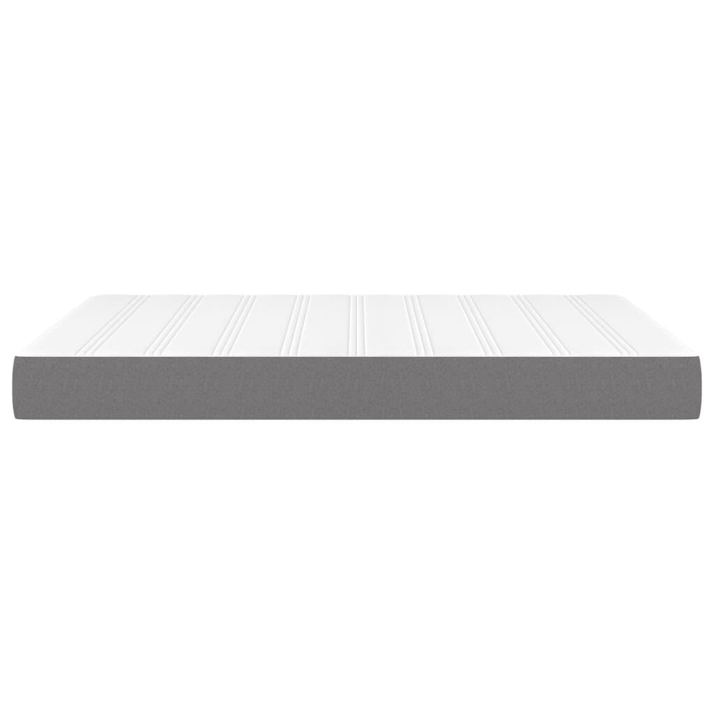 vidaXL Στρώμα με Pocket Springs Σκούρο Γκρι 140x190x20 εκ. Υφασμάτινο