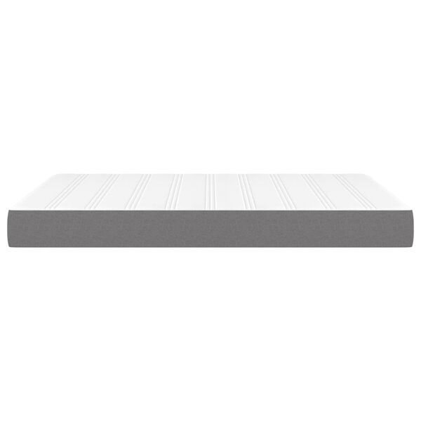 vidaXL Στρώμα με Pocket Springs Σκούρο Γκρι 140x190x20 εκ. Υφασμάτινο