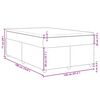 vidaXL Κρεβάτι Boxspring με Στρώμα Μπλε 120x190 εκ. Υφασμάτινο